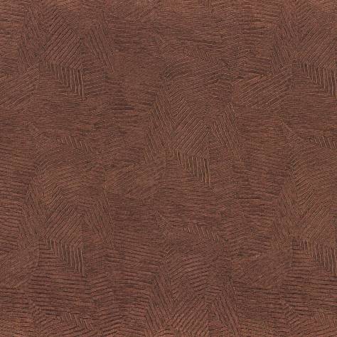 Casamance  Textures Vegetales Wallpapers Soroa Wallpaper - Terracotta - 74091282