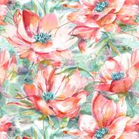 Dusky Blooms Wallpaper - Russet
