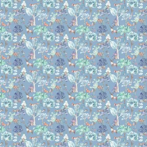 Voyage Maison Imaginations Wallpapers Woodland Adventures Wallpaper - Denim - WOODLANDADVENTURESWDENIM