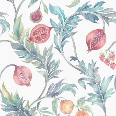 Voyage Maison Tiverton Wallpapers Weycroft Wallpaper - Pomegranate - WEYCROFT-WALLPAPER-POMEGRANATE