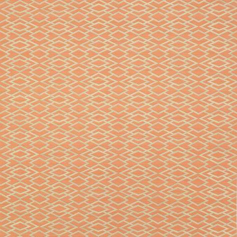 Jane Churchill Atmosphere VI Wallpapers Geometric Silk Wallpaper - Copper - J8001-04