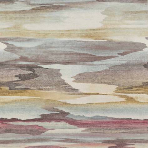 Jane Churchill Atmosphere VI Wallpapers Cloudscape Wallpaper - Purple/Gold - J8003-03
