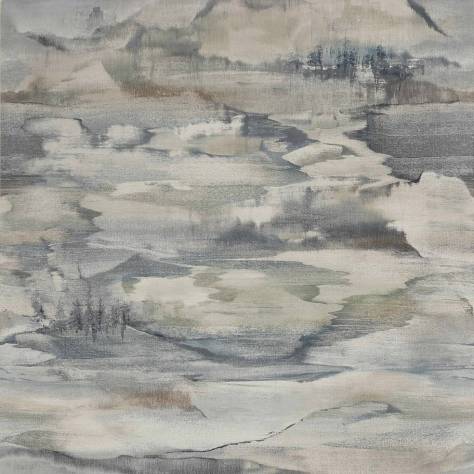 Jane Churchill Atmosphere V Wallpapers Solace Wallpaper - Grey - J8010-03