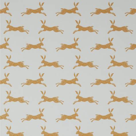 Jane Churchill Rowan Wallpapers March Hare Wallpaper - Ochre - J135W-10-p