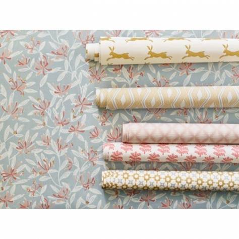 Jane Churchill Rowan Wallpapers Nerissa Wallpaper - Soft Blue/Pink - J174W-04-p