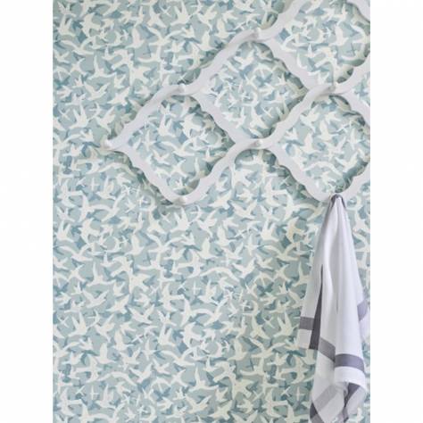 Jane Churchill Rowan Wallpapers Nerissa Wallpaper - Soft Blue/Pink - J174W-04-p
