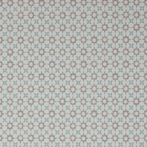 Jane Churchill Rowan Wallpapers Tassi Wallpaper - Beige/Aqua - J175W-05-p