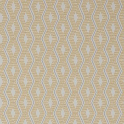 Jane Churchill Rowan Wallpapers Pemba Wallpaper - Yellow/Grey - J177W-01-p