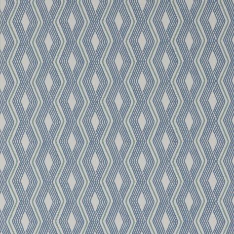 Jane Churchill Rowan Wallpapers Pemba Wallpaper - Blue/Aqua - J177W-03-p