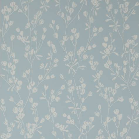 Jane Churchill Rowan Wallpapers Ines Wallpaper - Soft Blue - J178W-01-p