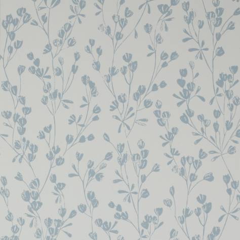 Jane Churchill Rowan Wallpapers Ines Wallpaper - Cream/Blue - J178W-04-p