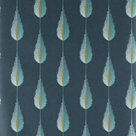Jane Churchill Rousseau Wallpapers Plato Wallpaper - Peacock - J156W-08