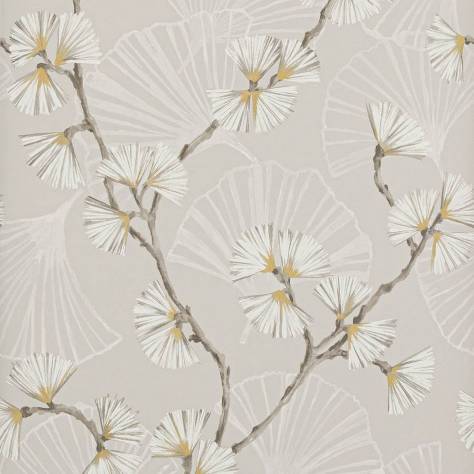 Jane Churchill Rousseau Wallpapers Snow Flower Wallpaper - Natural - J183W-01