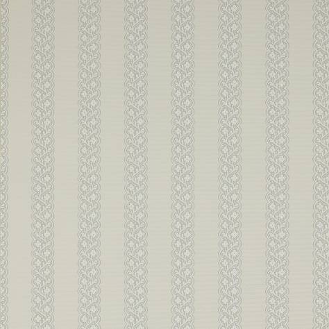 Colefax & Fowler  Mallory Stripes Wallpapers Britta Wallpaper - Silver - 07185-01