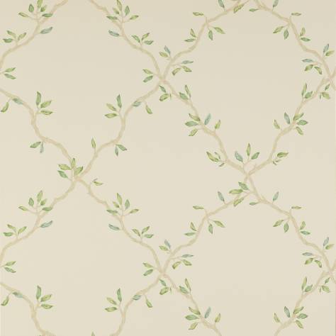 Colefax & Fowler  Small Design II Wallpapers Leaf Trellis Wallpaper - Pale Green - 07706-02