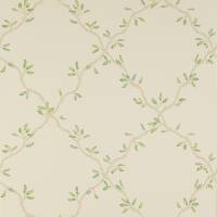 Leaf Trellis Wallpaper - Pale Green