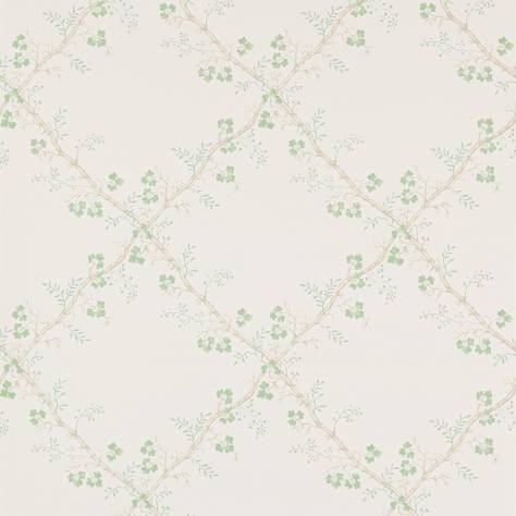 Colefax & Fowler  Small Design II Wallpapers Trefoil Trellis Wallpaper - Celadon - W7008-01