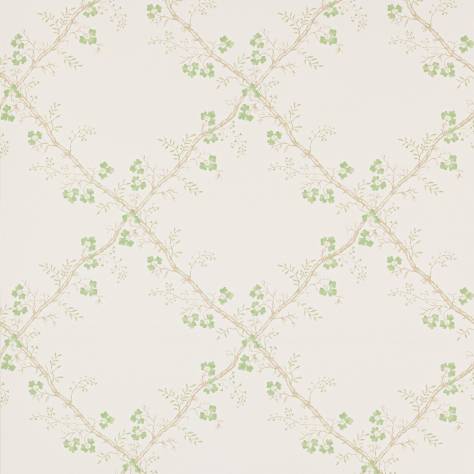 Colefax & Fowler  Small Design II Wallpapers Trefoil Trellis Wallpaper - Leaf - W7008-02
