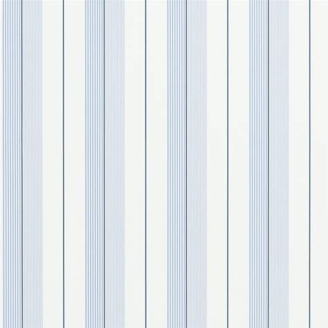 Ralph Lauren Signature Stripe Library Wallpapers Aiden Stripe Wallpaper - Blue / Navy / White - PRL020/07
