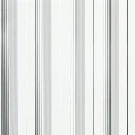 Ralph Lauren Signature Stripe Library Wallpapers Aiden Stripe Wallpaper - Black / Grey - PRL020/09