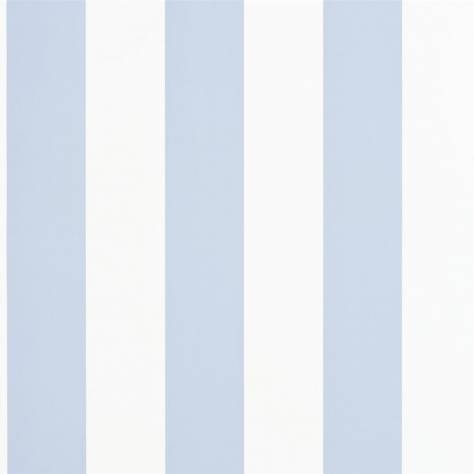 Ralph Lauren Signature Stripe Library Wallpapers Spalding Stripe Wallpaper - Blue / White - PRL026/10