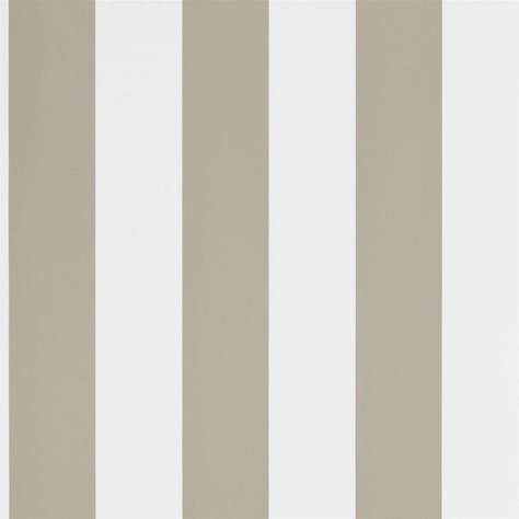 Ralph Lauren Signature Stripe Library Wallpapers Spalding Stripe Wallpaper - Sand / White - PRL026/15