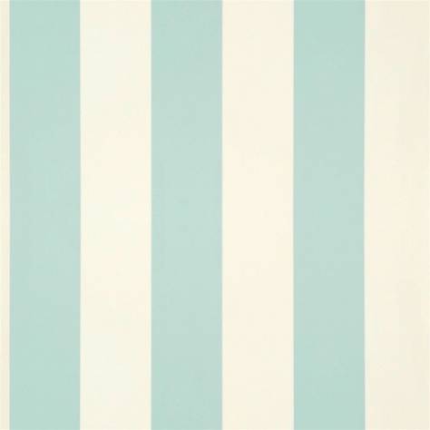 Spalding Stripe Wallpaper - Duck Egg Blue (PRL026/24) - Ralph Lauren  Signature Stripe Library Wallpapers Collection