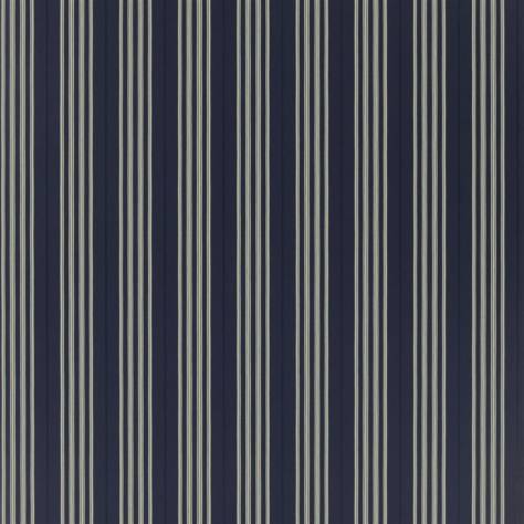 Ralph Lauren Signature Stripe Library Wallpapers Palatine Stripe Wallpaper - Midnight - PRL050/04