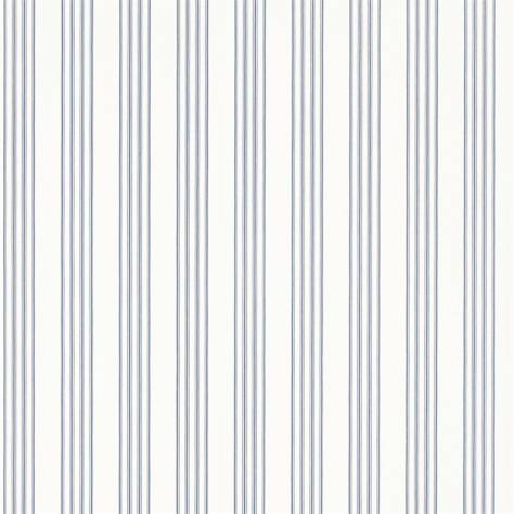 Ralph Lauren Signature Stripe Library Wallpapers Palatine Stripe Wallpaper - Porcelain Blue - PRL050/05