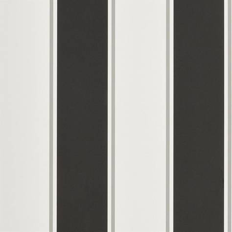 Ralph Lauren Signature Stripe Library Wallpapers Mapleton Stripe Wallpaper - Carbon - PRL703/05