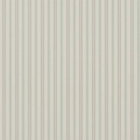 Ralph Lauren Signature Stripe Library Wallpapers Basil Stripe Wallpaper - Bluestone - PRL709/02