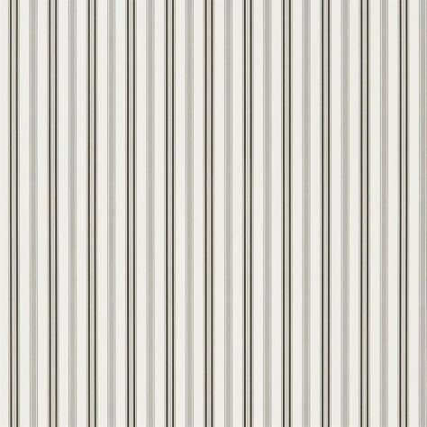 Ralph Lauren Signature Stripe Library Wallpapers Basil Stripe Wallpaper - Black - PRL709/04