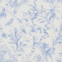 Fern Toile Wallpaper - Bluebell