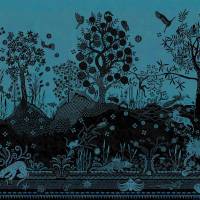 Bois Paradis Wallpaper - Bleu Nigelle