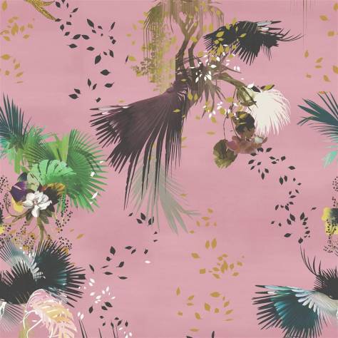 Christian Lacroix LOdyssee Fabrics and Wallpapers Oiseau Fleur Wallpaper - Bourgeon - PCL7031/01
