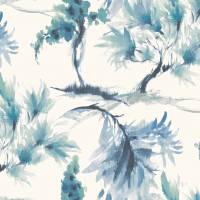 Mimosa Wallpaper - Aquamarine