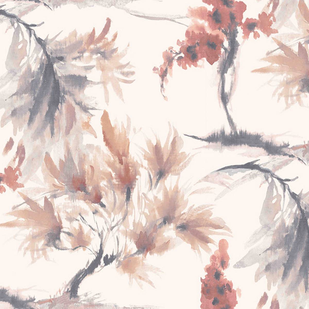Mimosa Wallpaper - Red Clay (1905-124-06) - 1838 ...