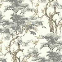 Harewood Wallpaper - Grey