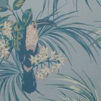 Le Toucan Wallpaper - Pale Blue
