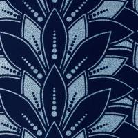 Astoria Flock Wallpaper - Midnight Blue