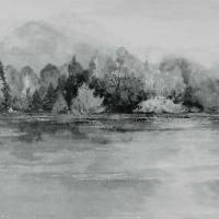 Lakeside Wallpaper - Pewter Grey