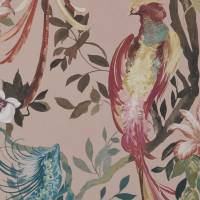 Bird Sonnet Wallpaper - Blush Pink