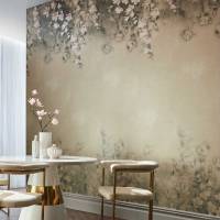 Trailing Magnolia Wall Mural - Burnished Gold