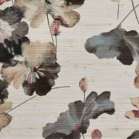 Water Lilies Grasscloth Wallpaper - Bracken