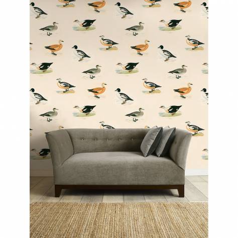 Linwood Fabrics Ephemera Wallpapers Golden Eye Wallpaper - LW046/001
