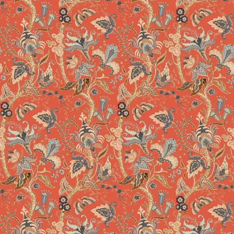 Linwood Fabrics Fable Wallpapers Uhura Wallpaper - Chilli - LW064/002