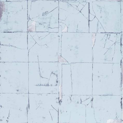 Osborne & Little Folium Wallpapers Faenza Tile Wallpaper - Blue - W7332-02