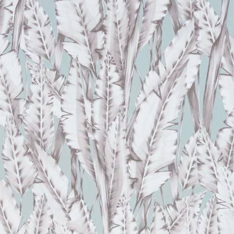 Osborne & Little Folium Wallpapers Tiger Leaf Wallpaper - Grey / Ice - W7333-03