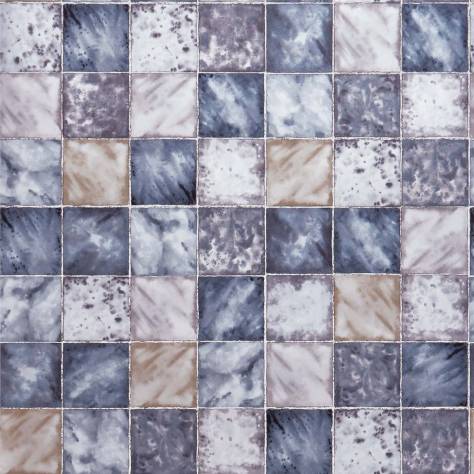 Osborne & Little Folium Wallpapers Hammam Wallpaper - Charcoal - W7335-01