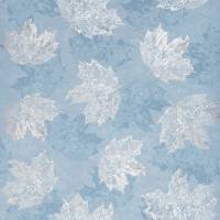 Sycamore Wallpaper - Blue / Gilver